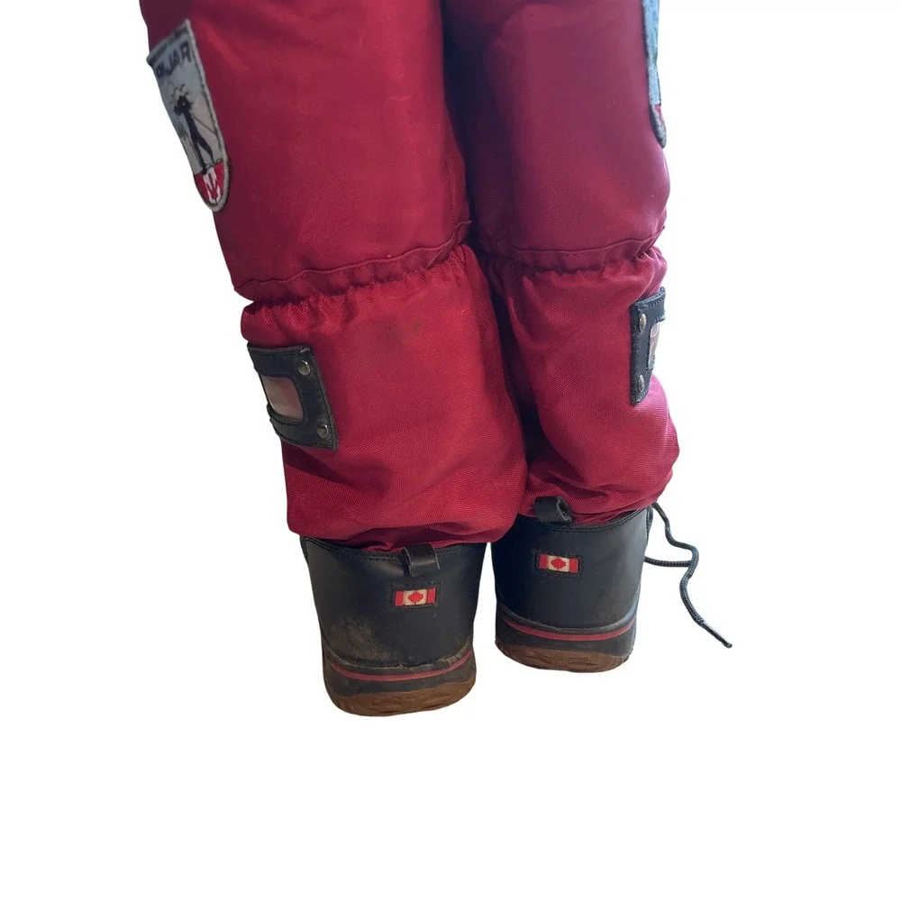 Pajar Red Black Winter Snow Boots Insulated Waterproof Lace Up Warm‎ Size 8.5